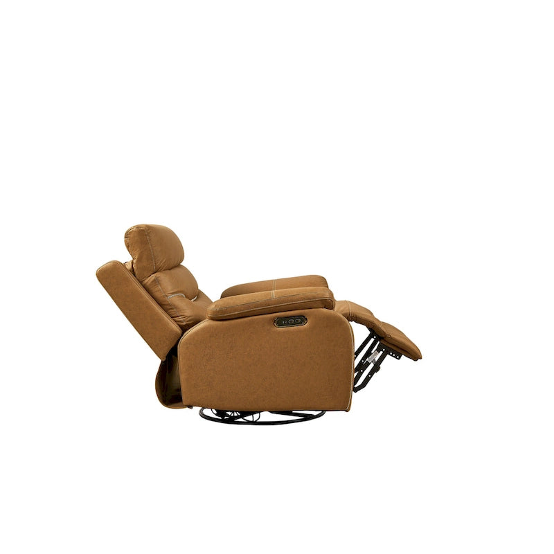 Dual Motor Swivel Rocker Recliner with Power Headrest - 330 lbs Capacity