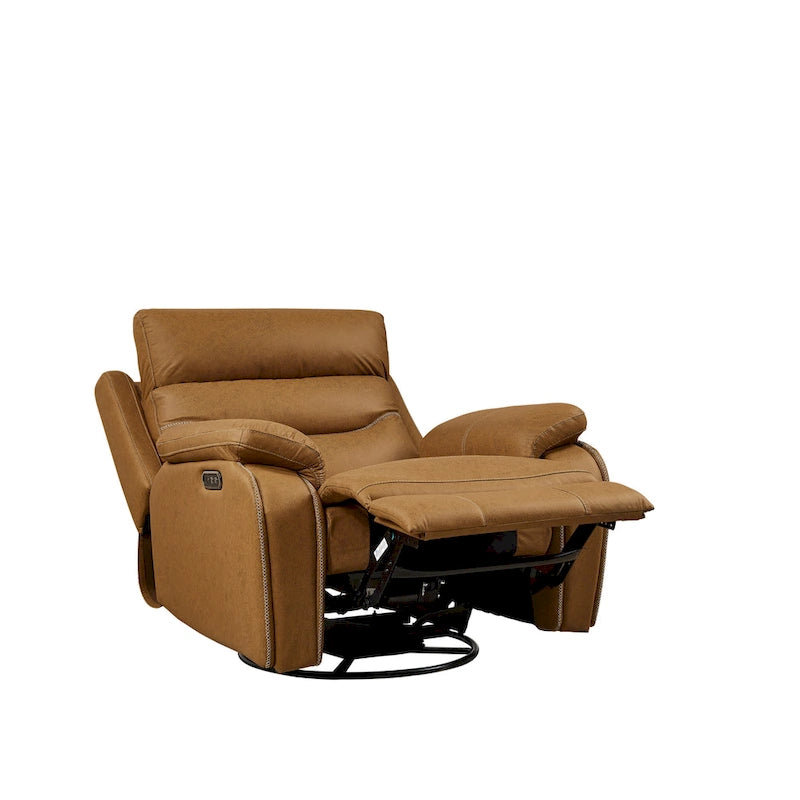 Dual Motor Swivel Rocker Recliner with Power Headrest - 330 lbs Capacity