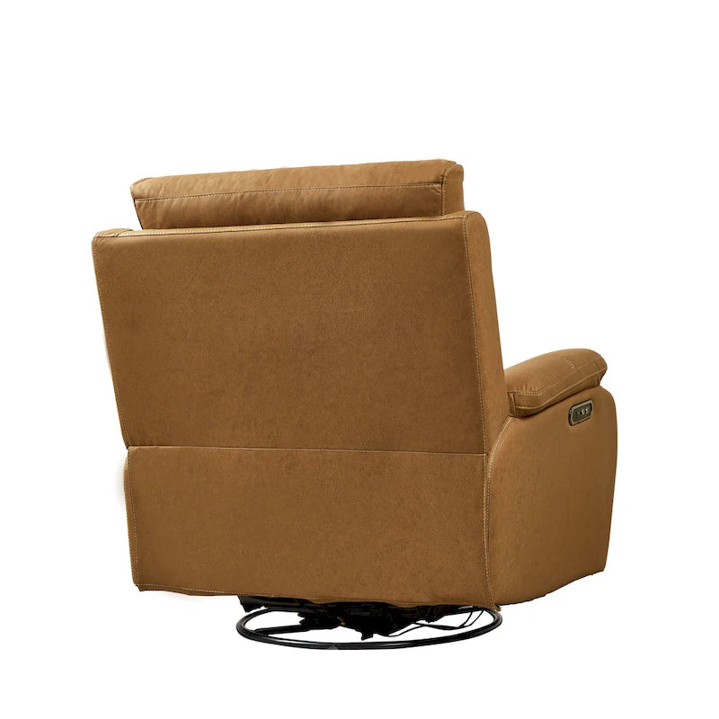 Dual Motor Swivel Rocker Recliner with Power Headrest - 330 lbs Capacity
