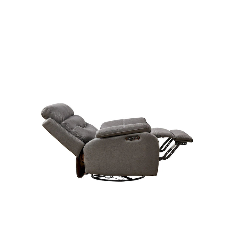 Dual Motor Swivel Rocker Recliner with Power Headrest - 330 lbs Capacity
