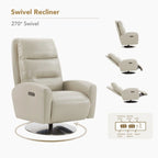 Dual Motor Power Swivel Recliner Lounge Chair