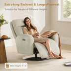 Dual Motor Power Swivel Recliner Lounge Chair