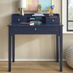 Compact Desk with Hutch - Multi-Color Options - Home Office
