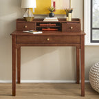 Compact Desk with Hutch - Multi-Color Options - Home Office