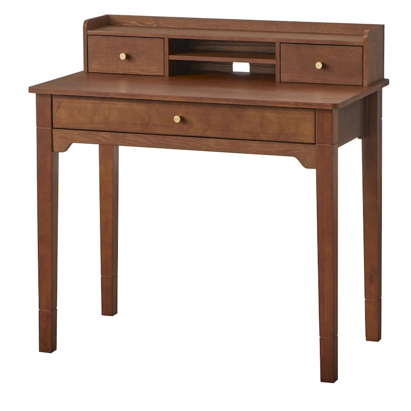 Compact Desk with Hutch - Multi-Color Options - Home Office