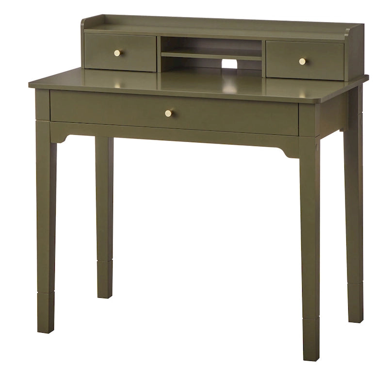 Compact Desk with Hutch - Multi-Color Options - Home Office