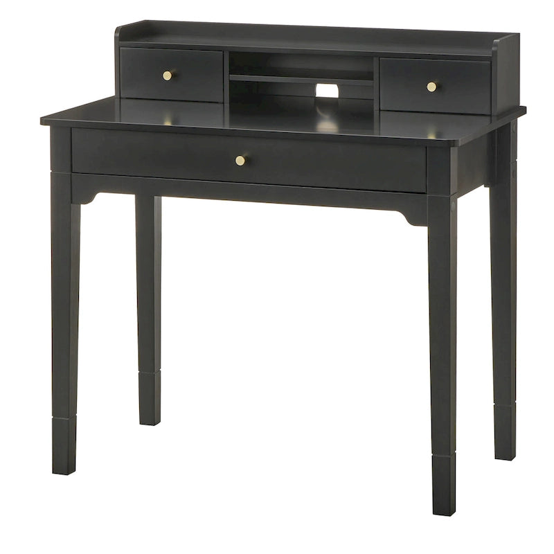 Compact Desk with Hutch - Multi-Color Options - Home Office