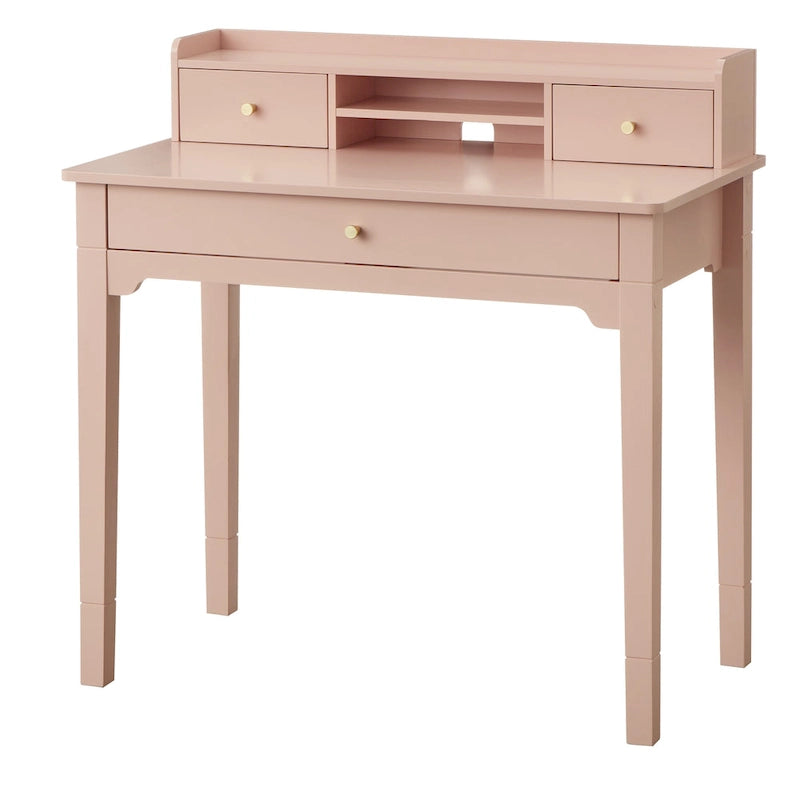 Compact Desk with Hutch - Multi-Color Options - Home Office