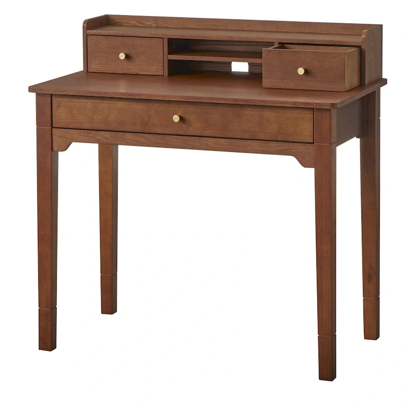 Compact Desk with Hutch - Multi-Color Options - Home Office