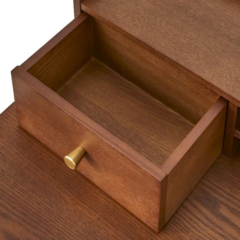 Compact Desk with Hutch - Multi-Color Options - Home Office