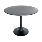 White Round Dining Set - 5 Piece with 4 Chairs