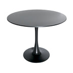 White Round Dining Set - 5 Piece with 4 Chairs