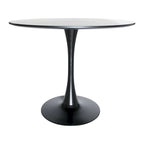 White Round Dining Set - 5 Piece with 4 Chairs