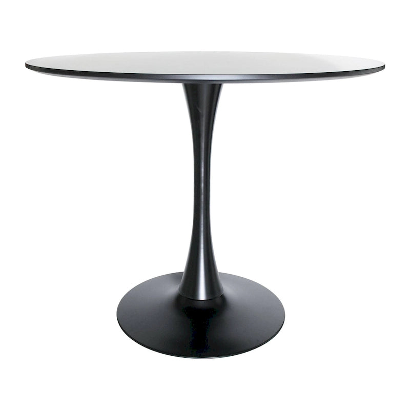 White Round Dining Set - 5 Piece with 4 Chairs