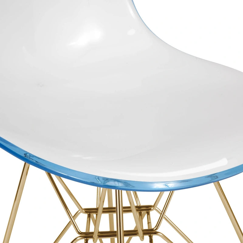 White Round Dining Set - 5 Piece with 4 Chairs