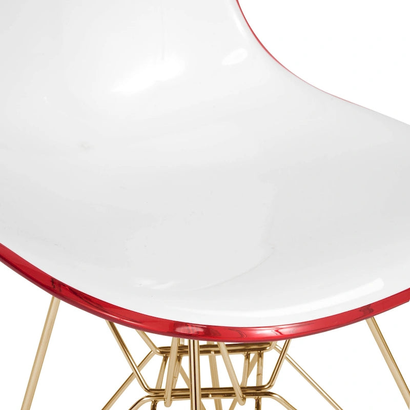 White Round Dining Set - 5 Piece with 4 Chairs
