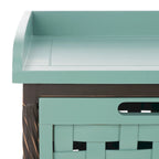 Honey Oak Storage Bench - 42.5 x 15.5 x 20 - 43Wx16Dx20H