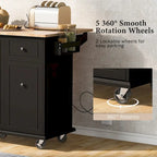 Kitchen Island with Drop Leaf