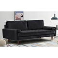 Wood Frame Velvet Tufted Sofa