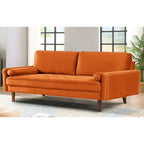 Wood Frame Velvet Tufted Sofa