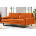 Wood Frame Velvet Tufted Sofa