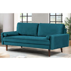 Wood Frame Velvet Tufted Sofa