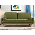 Wood Frame Velvet Tufted Sofa