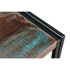 Reclaimed Wood TV Cabinet with Double Drawers - Rustic Industrial Style