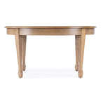 Oval Cherry Wood Cocktail Table with Maple Inlay