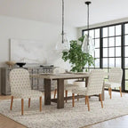 Rounded back Upholstered Dining chair-Single Pack