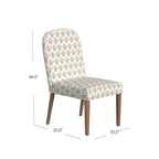 Rounded back Upholstered Dining chair-Single Pack