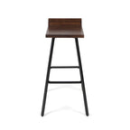 Modern indoor acacia wood bar stools (two-pack)