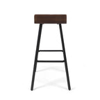 Modern indoor acacia wood bar stools (two-pack)