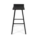 Modern indoor acacia wood bar stools (two-pack)
