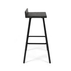 Modern indoor acacia wood bar stools (two-pack)
