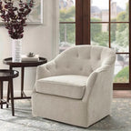 Tufted Swivel Accent Chair - Single Seater