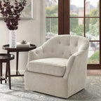 Tufted Swivel Accent Chair - Single Seater