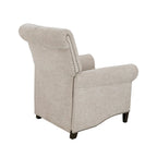 Push-back Recliner Chair - Blue/Cream/Grey - Single Seat