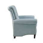 Push-back Recliner Chair - Blue/Cream/Grey - Single Seat