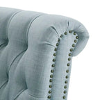 Push-back Recliner Chair - Blue/Cream/Grey - Single Seat