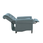 Push-back Recliner Chair - Blue/Cream/Grey - Single Seat