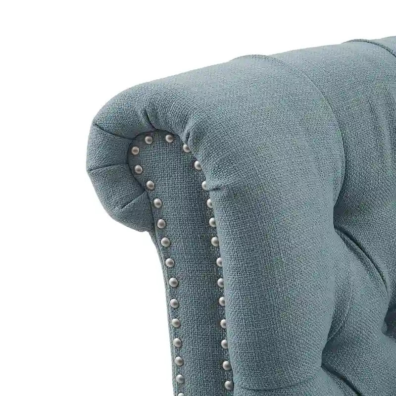 Push-back Recliner Chair - Blue/Cream/Grey - Single Seat
