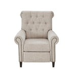 Push-back Recliner Chair - Blue/Cream/Grey - Single Seat