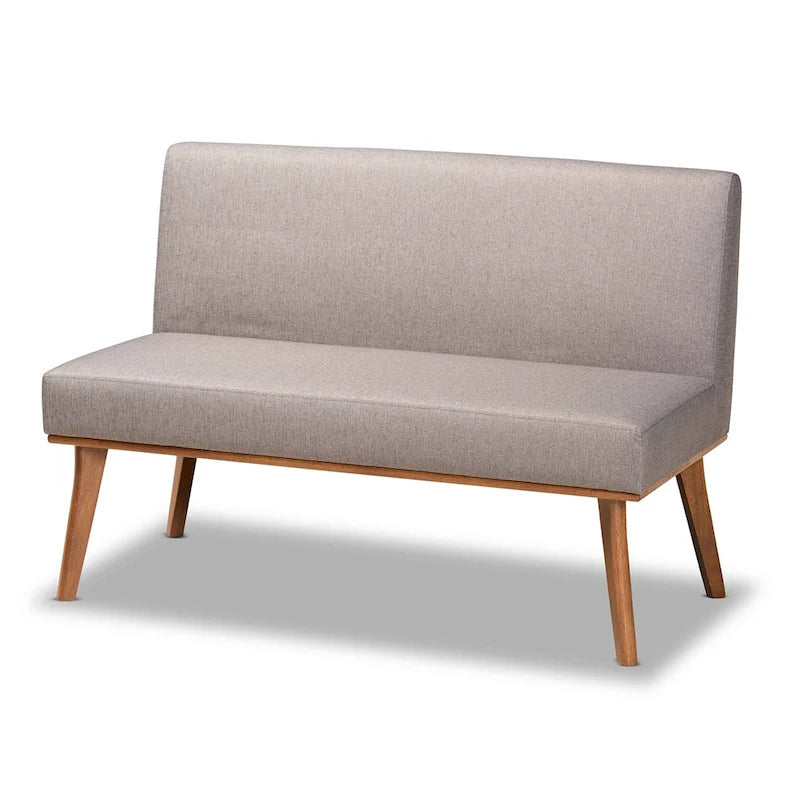 Grey L-Shape Corner Dining Nook Bench Set