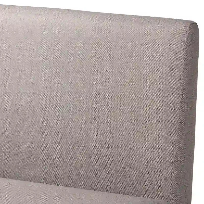 Grey L-Shape Corner Dining Nook Bench Set