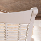 White Wood Dining Chairs (Set of 2)