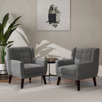 2 Set Modern Accent Chair Velvet Armchair