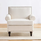 Modern Nailhead Accent Chair Arm Chairs Set of 2