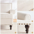 Modern Nailhead Accent Chair Arm Chairs Set of 2