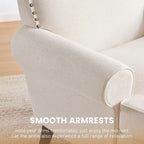 Modern Nailhead Accent Chair Arm Chairs Set of 2